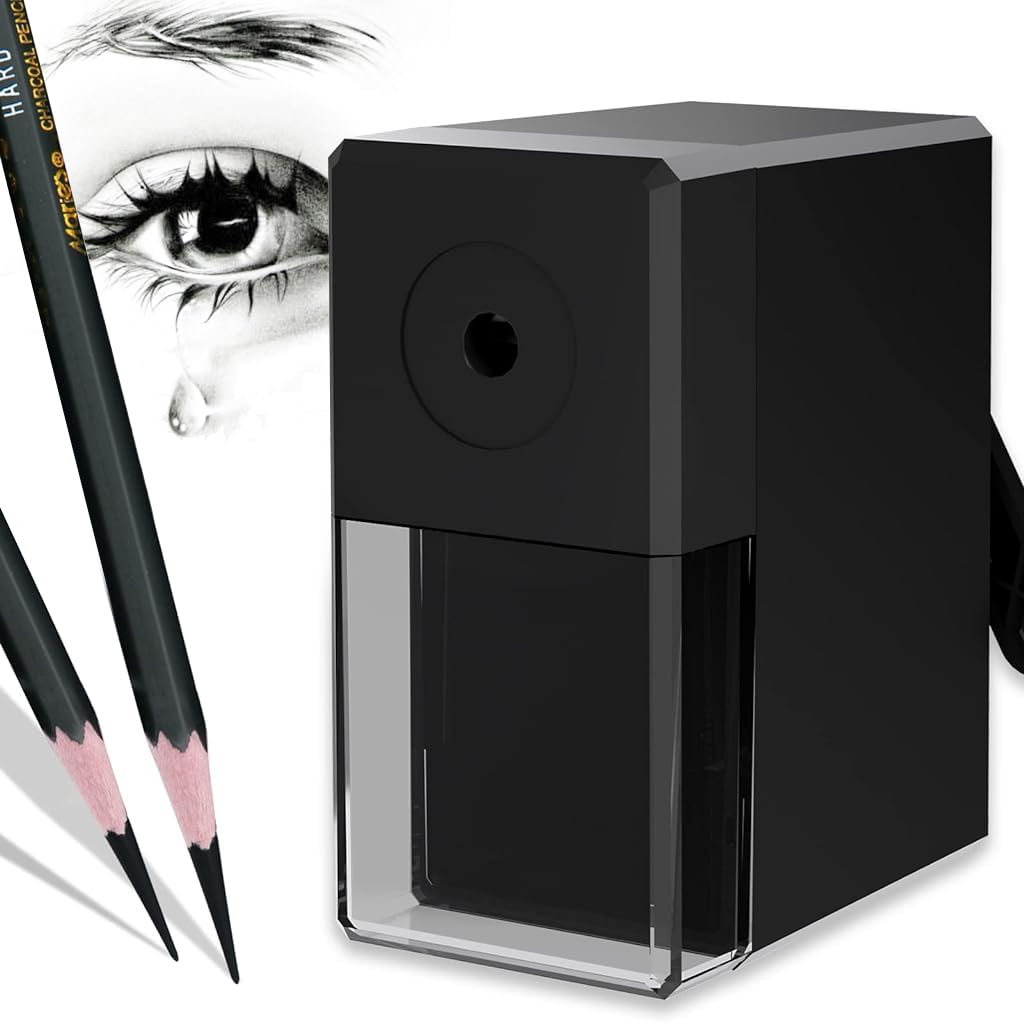 Climberty Manual Art Pencil Sharpener, Long Point Pencil Sharpener, Drawing Pencil Sharpener for Artists, Suitable 6-8mm Sketching/Charcoal/Colored/Graphite Pencils, 5 Adjustable Pencil Nibs Climberty Manual Art Pencil Sharpener, Long Point Pencil Sharpener, Drawing Pencil Sharpener for Artists, Suitable 6-8mm Sketching/Charcoal/Colored/Graphite Pencils, 5 Adjustable Pencil Nibs